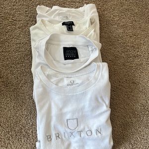 Bundle of 4 white y-shirts for men XL